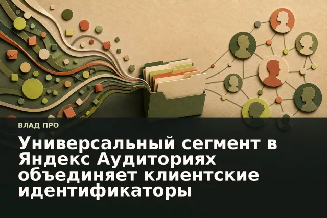 Несколько потоков клиентских данных соединяются в единый структурированный сегмент аудитории.