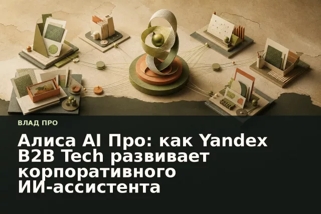 Абстрактная модульная система, где центральный ИИ-ассистент координирует рабочие блоки компании