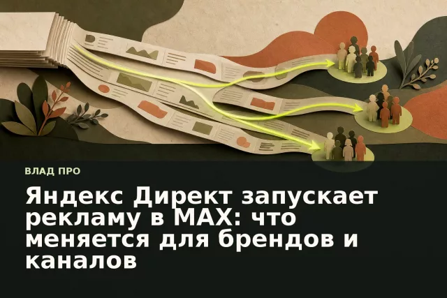 Стилизованная сеть контент-каналов с разными маршрутами рекламных сообщений к аудиториям.