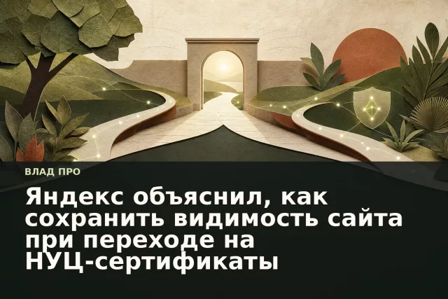 Абстрактный защищённый маршрут, в котором два пути сходятся к единой поисковой видимости.