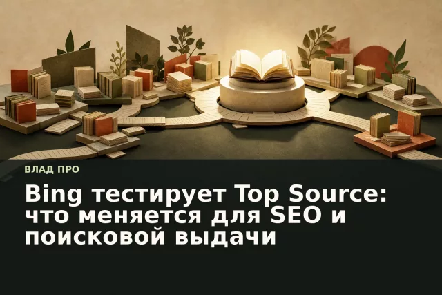 Бумажная композиция с одной выделенной книгой среди связанных документов — метафора основного источника в поисковой выдаче.