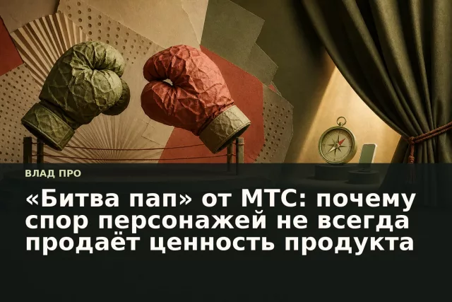 Бумажные боксёрские перчатки на сцене заслоняют полезные инструменты детского digital-сервиса.