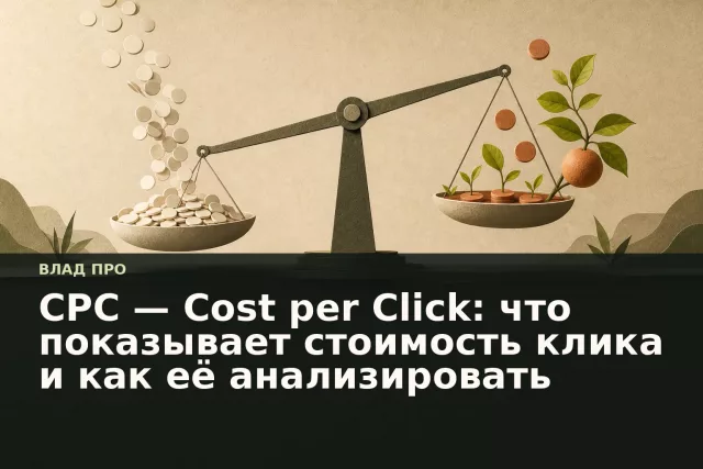 Весы с дешёвыми кликами и более ценными переходами, которые превращаются в результат.