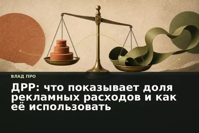 Весы с рекламными расходами и выручкой как метафора ДРР.