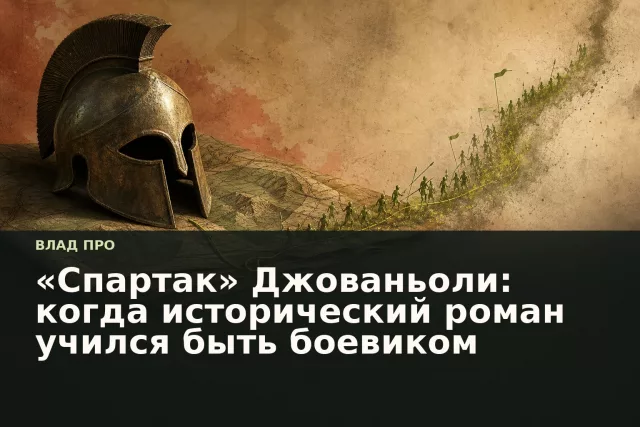 Шлем гладиатора на карте похода, из которой тянется яркая линия пути как метафора борьбы за свободу.