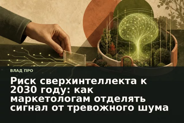 Рука устанавливает прозрачный барьер в сети светящихся связей как метафору контроля автономного ИИ.