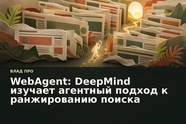 Абстрактный ИИ-агент проходит через бумажный лабиринт страниц к светящейся цели.